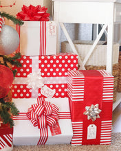 Load image into Gallery viewer, Red and White Themed Gift Wrapping