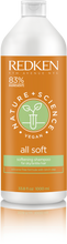 Load image into Gallery viewer,  Redken Nature + Science All Soft Shampoo Liter Size ShopMBSalon.com