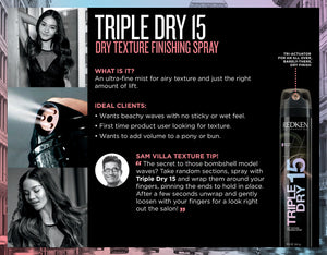 Redken Triple Dry 15 hairspray ShopMBSalon.com