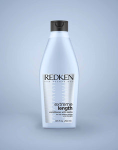 Redken Extreme Length Conditioner with biotin to strengthen and grow hair fast. MB Salon ShopMBSalon.com