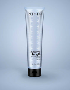 Redken Extreme Length Leave In Treatment with biotin to protect hair from split ends, infuse with biotin to keep hair strong, healthy, and help hair grow fast. MB Salon ShopMBSalon.com