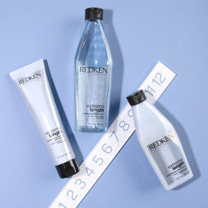 Redken Extreme Length Leave In Treatment with biotin to protect hair from split ends, infuse with biotin to keep hair strong, healthy, and help hair grow fast. MB Salon ShopMBSalon.com