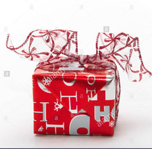 Load image into Gallery viewer, Red and Silver Themed Gift Wrapping