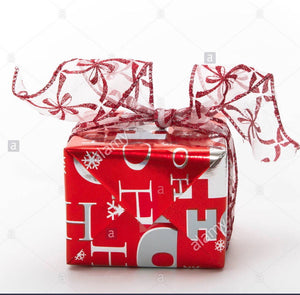 Red and Silver Themed Gift Wrapping