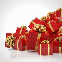 Load image into Gallery viewer, Red and Gold Themed Gift Wrapping