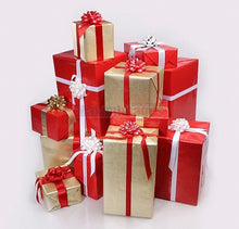 Load image into Gallery viewer, Red and Gold Themed Gift Wrapping